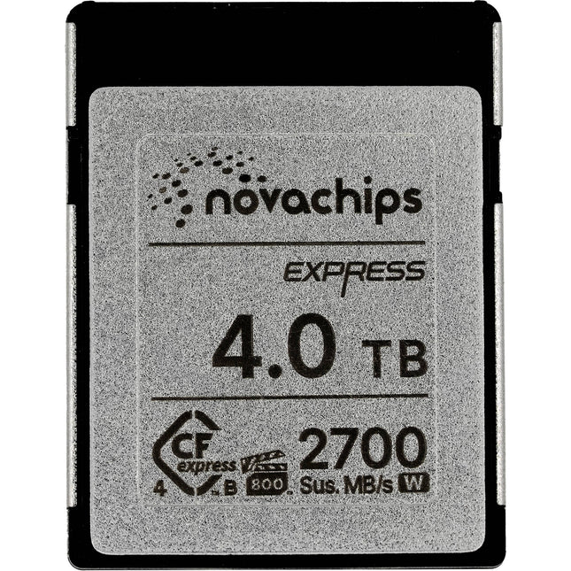 Novachips 4TB CFexpress 4.0 Tipo B Tarjeta de Memoria 3300MBs Lectura 3000MBs Escritura