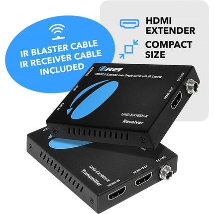 OREI Extensor HDMI 2.0 4K UHD 60Hz hasta 50m Control IR Juego Completo