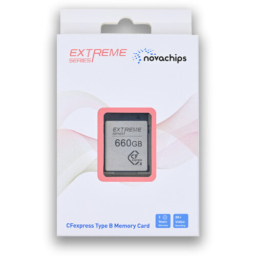 Novachips 660GB Extreme Series Tarjeta de Memoria CFexpress 2.0 Tipo B 1600 MB/s Lectura Escritura