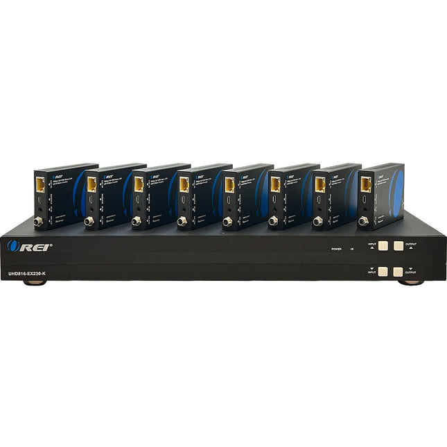 OREI 8x8 Matriz Extensor HDMI 4K 230' UHD 60Hz 18Gbps HDR IR Control