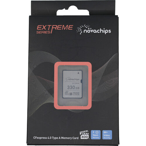 Novachips 330GB CFexpress 4.0 Tipo A Tarjeta de Memoria 1700MBs Lectura 1500MBs Escritura