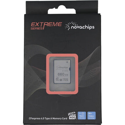 Novachips 660GB Extreme Series Tarjeta de Memoria CFexpress 4.0 Tipo A 1700 MBs lectura 1500 MBs escritura