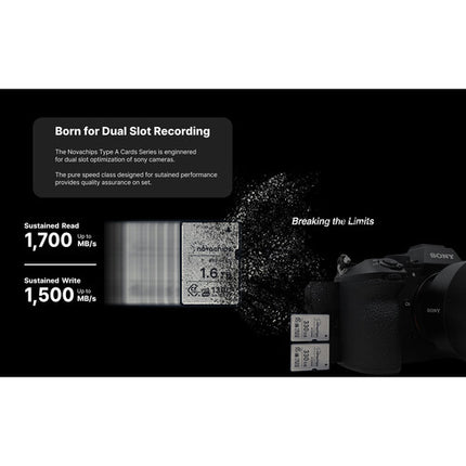 Novachips 800GB CFexpress 4.0 Tipo A Tarjeta de Memoria 1700MB/s Lectura 1200MB/s Escritura