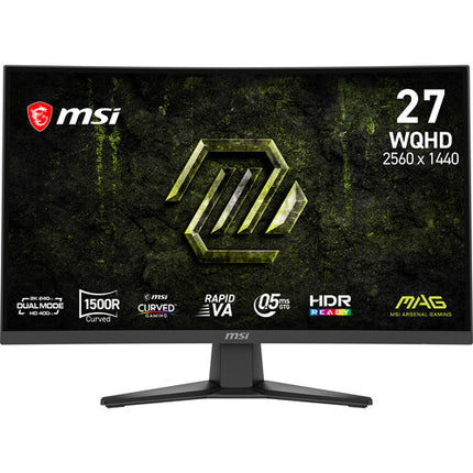 MSI MAG 275CQDF X24 Monitor Curvo Gaming 27" 1440p 240 Hz Dual Mode