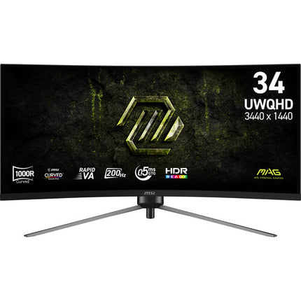 MSI MAG 345CQRF E20 Monitor Curvo Ultrawide 34" 1440p 200 Hz HDR