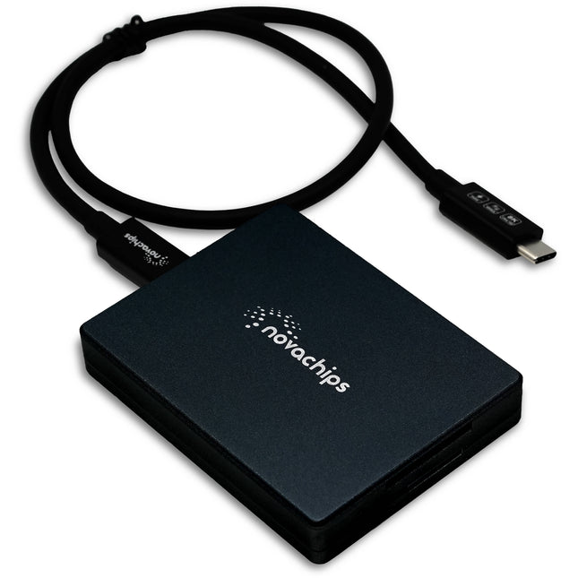 Novachips CFexpress Type B y UHS-II Lector de Tarjetas USB-C 800 MB/s 280 MB/s