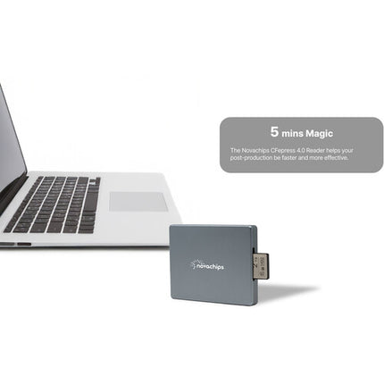 Novachips CFexpress 4.0 Type A Lector de Tarjetas USB-C 1600 MB/s Metal