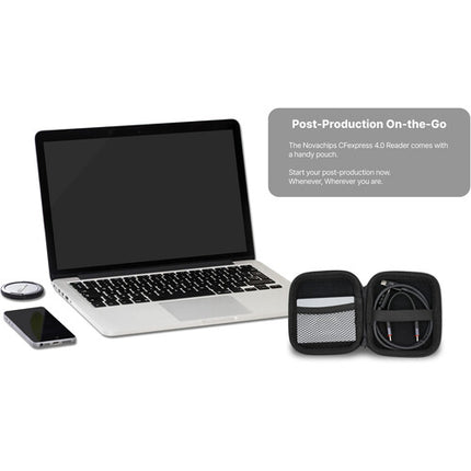 Novachips CFexpress 4.0 Type B Lector Tarjetas USB-C 3200MB/s Metal
