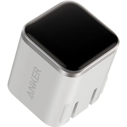 Anker Cargador USB-C 45W con cable 6 pies y pantalla Aurora White
