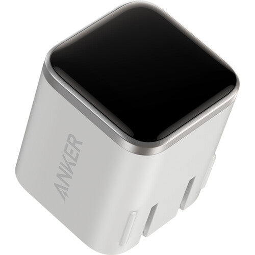 Anker Cargador USB-C 45W con cable 6 pies y pantalla Aurora White