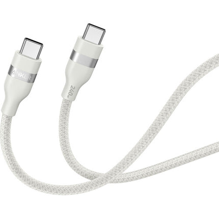 Anker Cable USB-C Trenzado 240W 1.8m Blanco Transferencia Poder