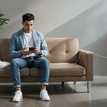 Anker Cable USB-C Trenzado 240W 1.8m Blanco Transferencia Poder