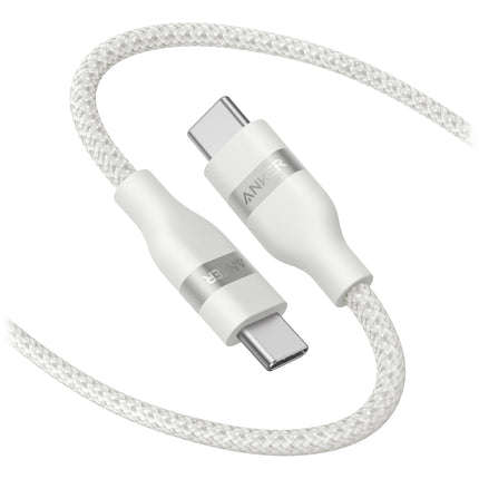 Anker Cable USB-C Trenzado 240W 1.8m Blanco Transferencia Poder