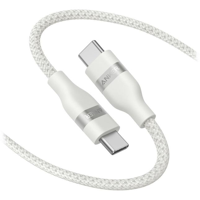 Anker Cable USB-C Trenzado 240W 1.8m Blanco Transferencia Poder