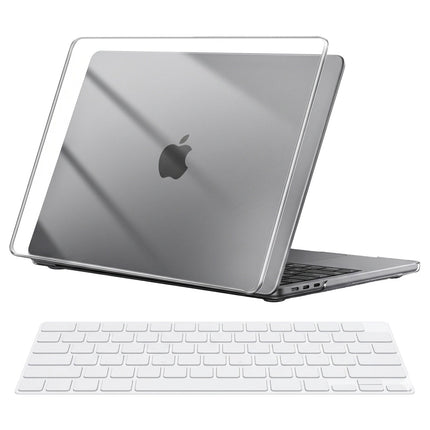 TechProtectus Funda rígida para MacBook Neo 13" transparente 1.2mm con cubierta de teclado