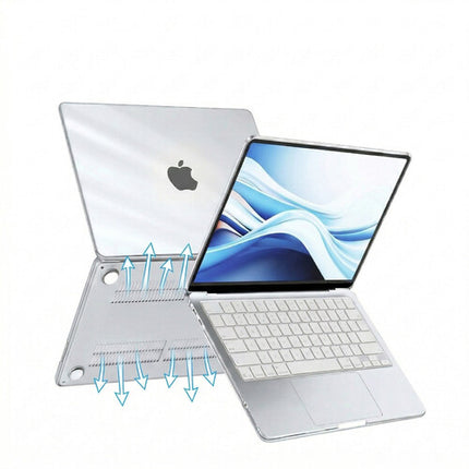 TechProtectus Funda rígida para MacBook Neo 13" transparente 1.2mm con cubierta de teclado