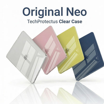 TechProtectus Funda rígida para MacBook Neo 13" transparente 1.2mm con cubierta de teclado