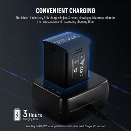 Neewer NB-Q200 Batería de Litio 14.8V 3200mAh para Flash Q200