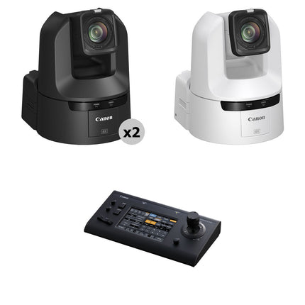 Canon CR-N400 Kit 3 cámaras PTZ 4K 20x Zoom controlador RC-IP1000