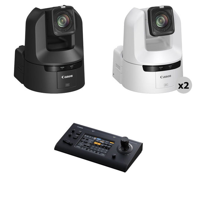 Canon CR-N400 Kit 3 cámaras PTZ 4K 12G-SDI Zoom 20x control touchscreen