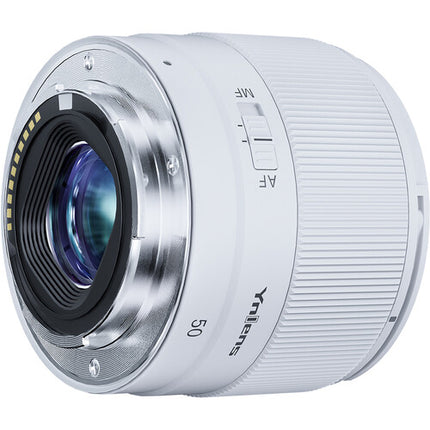 Yongnuo 50mm f1.8S DA Objetivo para Sony E Blanco con Motor Ultrasilencioso y Apertura f1.8