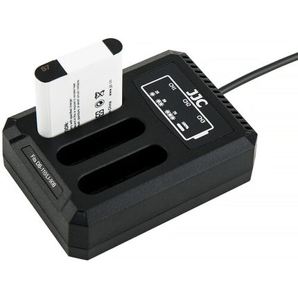 Cargador múltiple JJC USB-A para tres baterías con indicador LED