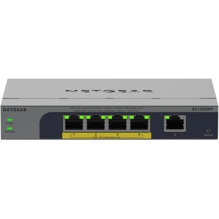 Netgear GS105EPP Switch de Red Gestionado 5 Puertos Gigabit 120W PoE+
