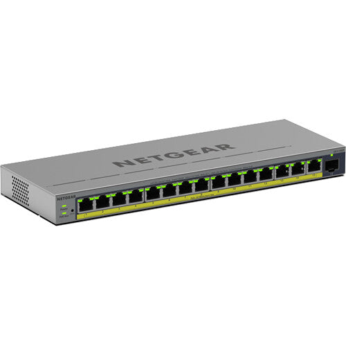 Netgear GS116EP Switch de Red Gestionado 16 Puertos Gigabit PoE+ 180W