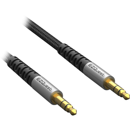 EZQuest DuraGuard Cable de Audio Estéreo 3.5mm TRS 2m Nylon Trenzado