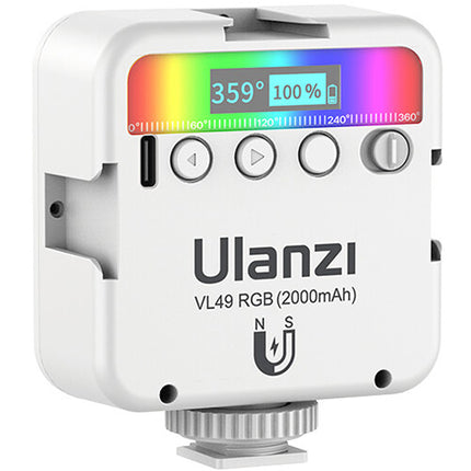 Ulanzi VL-49 Luz LED RGB Mini para Video Temp. 2500-9000K Brillo 0-100%