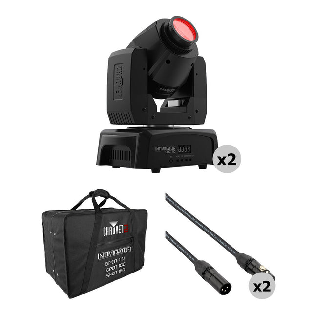 CHAUVET DJ Intimidator Spot 110 Foco LED móvil 10W 13° con Kit y Maletín