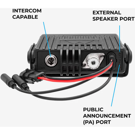 Midland MXT115P Radio Micro Móvil GMRS 15W con 99 Canales IP67