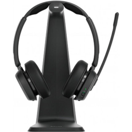 EPOS IMPACT 1061T Auriculares Inalámbricos MS Teams ANC Doble Lado con Estación de Carga