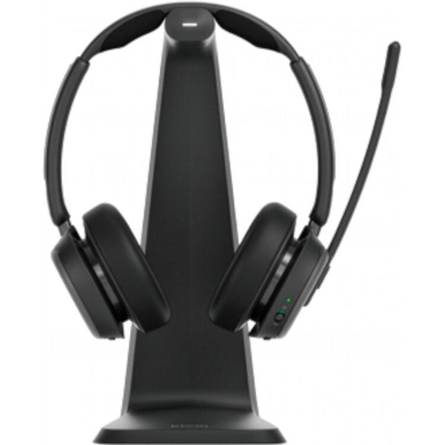 EPOS IMPACT 1061T Auriculares Inalámbricos MS Teams ANC Doble Lado con Estación de Carga