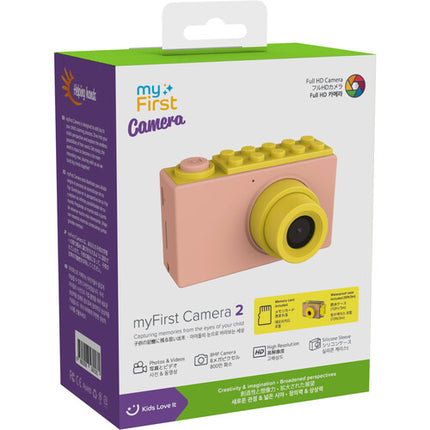 myFirst Kids Cámara Digital Sumergible 2 Rosa 8MP 1080p con Estuche impermeable