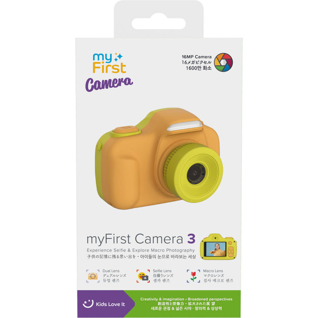 myFirst Kids Digital Camera 3 cámara digital infantil 16MP pantalla 2" accesorios incluidos