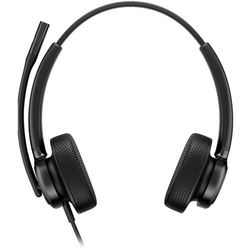 HP POLY Mission 425 Auriculares USB estéreo con micrófono AI y earpads de cuero