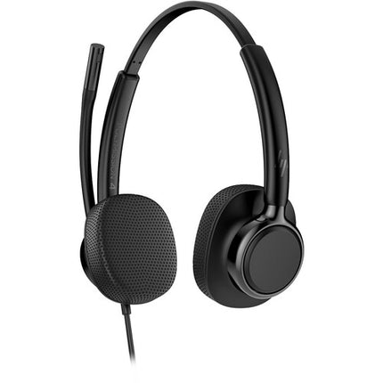 HP POLY Mission 425 Auriculares USB estéreo con micrófono AI y earpads de cuero