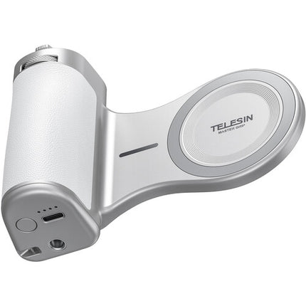 TELESIN Mango Magnético Master para iPhone 12 y Superior Blanco 3200mAh