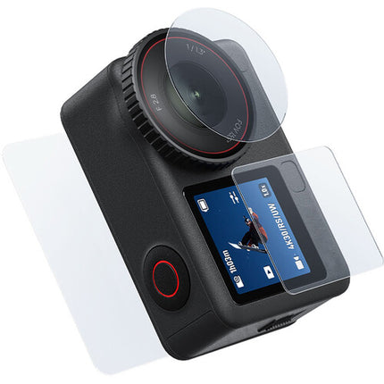 TELESIN Protector de Cristal Templado Antirreflejo para DJI Osmo Action 6 con Recubrimiento Hidrofóbico y Oleofóbico