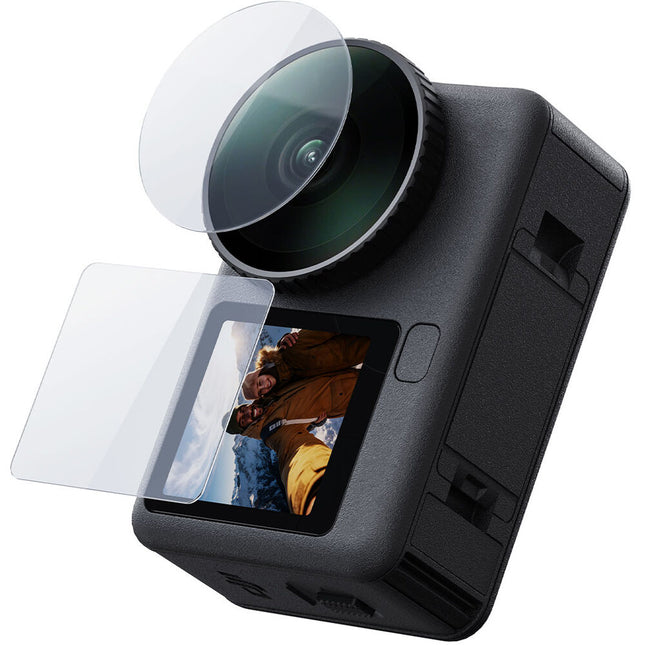 TELESIN Protector de Cristal Templado Antirreflejo para DJI Osmo Action 6 con Recubrimiento Hidrofóbico y Oleofóbico