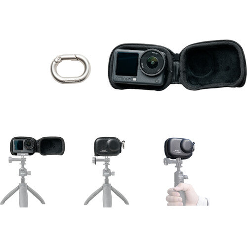 TELESIN Mini Estuche Rigido para DJI Osmo Action 6 y 5 Pro 34g Resistente Salpicaduras