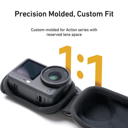 TELESIN Mini Estuche Rigido para DJI Osmo Action 6 y 5 Pro 34g Resistente Salpicaduras