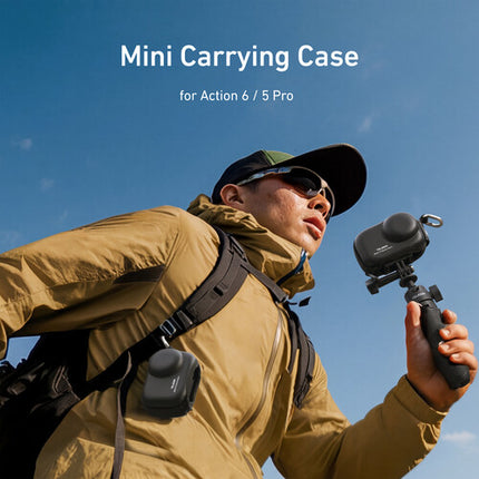 TELESIN Mini Estuche Rigido para DJI Osmo Action 6 y 5 Pro 34g Resistente Salpicaduras