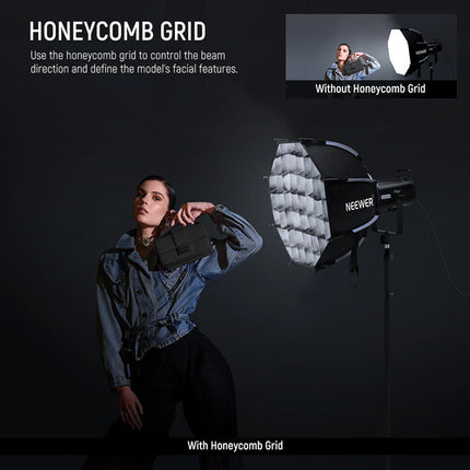 Neewer NS45P Softbox Octagonal 45 cm con Rejilla y Montura Bowens