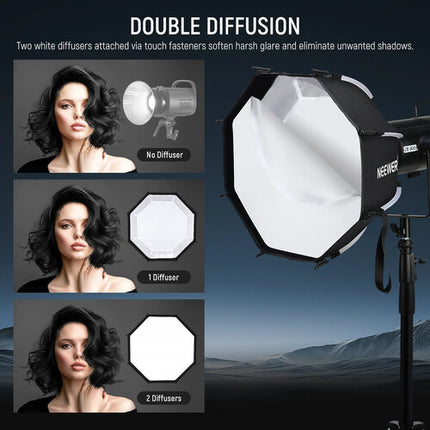 Neewer NS45P Softbox Octagonal 45 cm con Rejilla y Montura Bowens