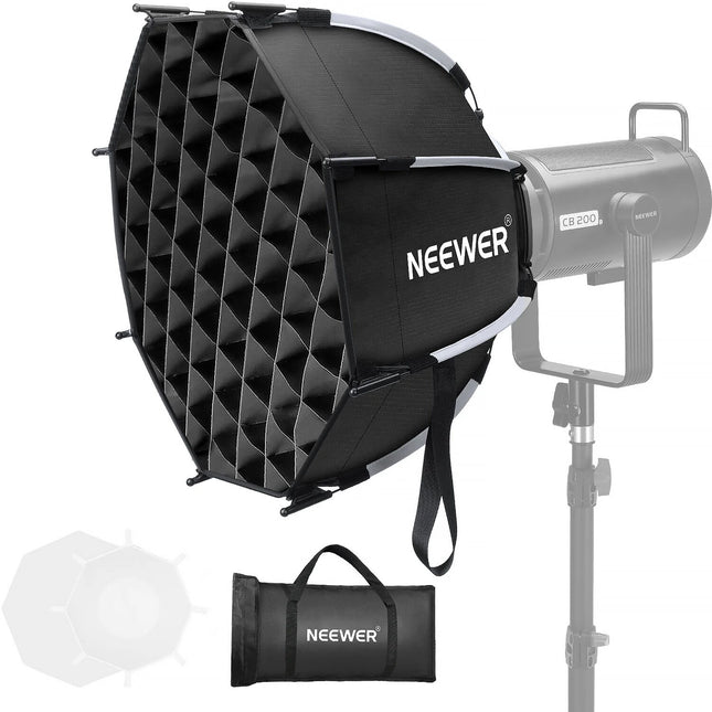 Neewer NS45P Softbox Octagonal 45 cm con Rejilla y Montura Bowens