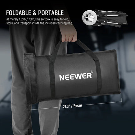 Neewer NS45P Softbox Octagonal 45 cm con Rejilla y Montura Bowens