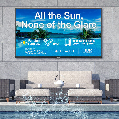 NEPTUNE Full Sun 75" TV LED Inteligente 4K HDR 1500 nits Resistente IP55