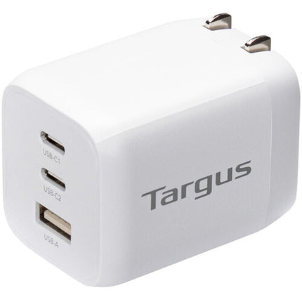 Targus 65W GaN Cargador de Pared USB 3 Puertos con Cable USB-C 3.3'